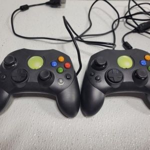 Set of 2 Wired Aftermarket XBox  Controls Home Theater Games